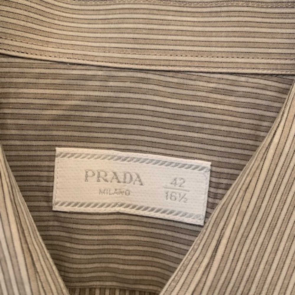 Prada Men's Dress Shirt Sz 16.5 slim